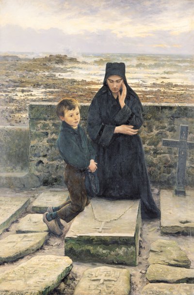 La Viuda de la Isla de Sein, 1880 de Emile Renouf